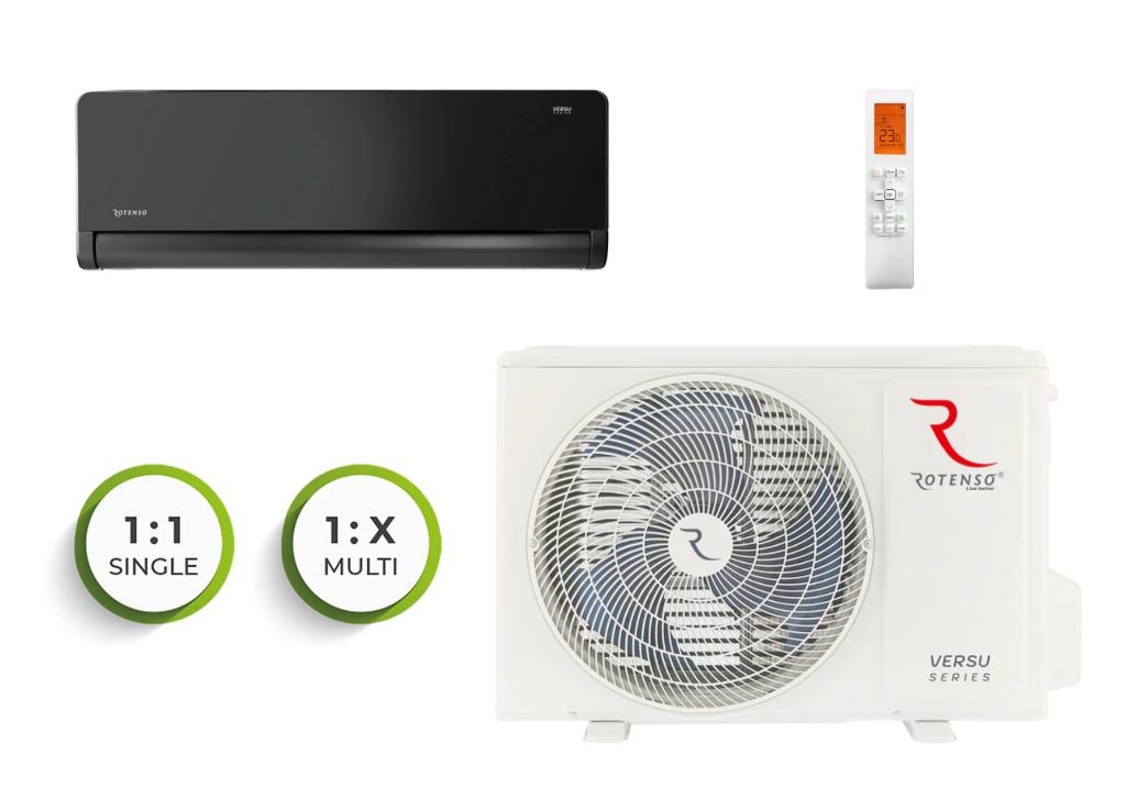 Rotenso Airco 3,5 kW - Versu Black Mirror, Diensten en Vakmensen, Loodgieters en Installateurs, Installatie