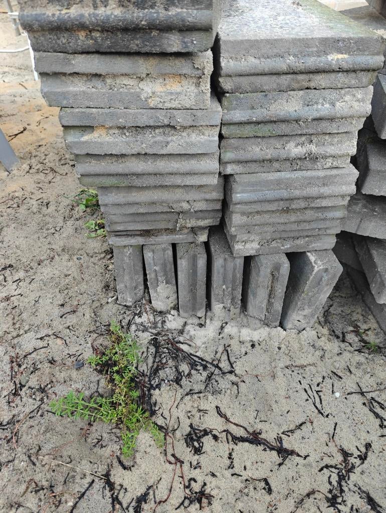 Opsluitbanden 6x20x100 Antraciet, Gebruikt, Overige typen, Ophalen of Verzenden, Minder dan 5 m²