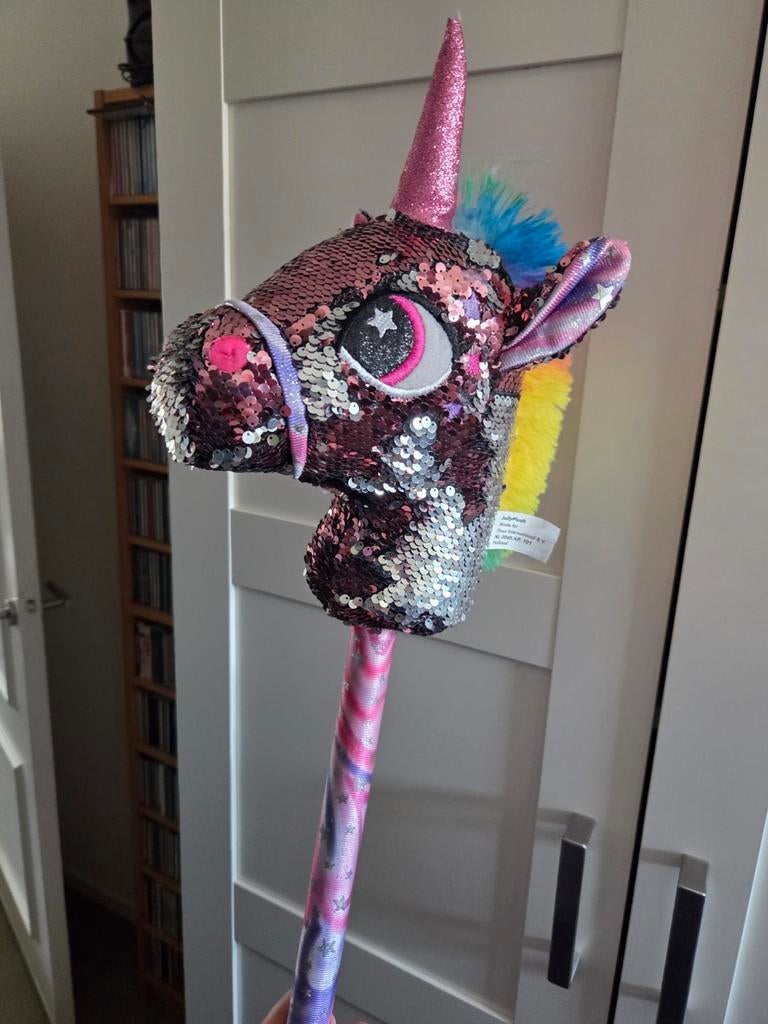 Stokpaard Eenhoorn met Glitter en Geluid, Ophalen, Zo goed als nieuw, Meisje