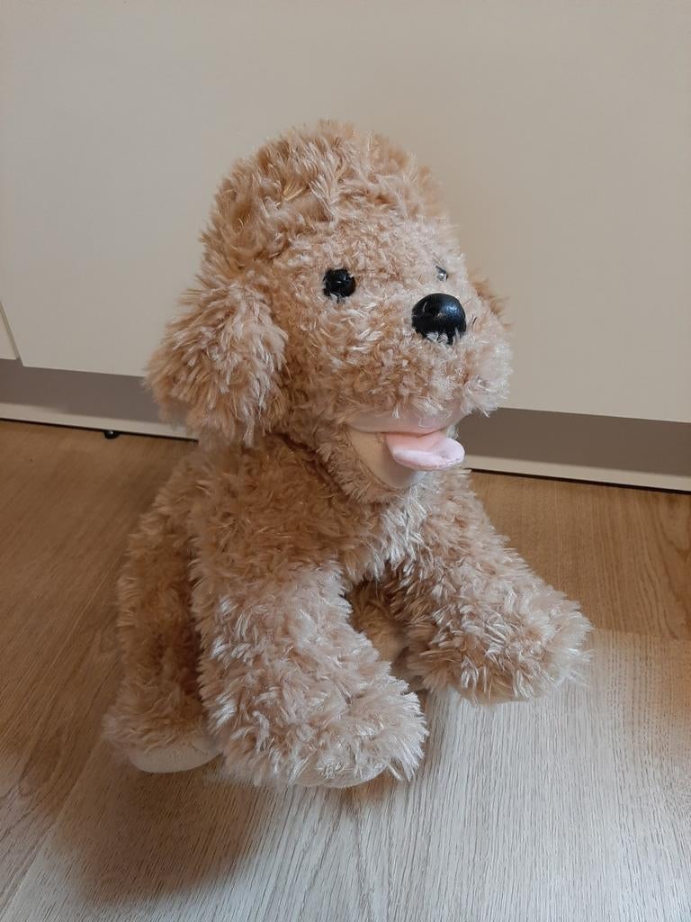 Hond knuffel labradoodle poedel, Ophalen of Verzenden, Hond