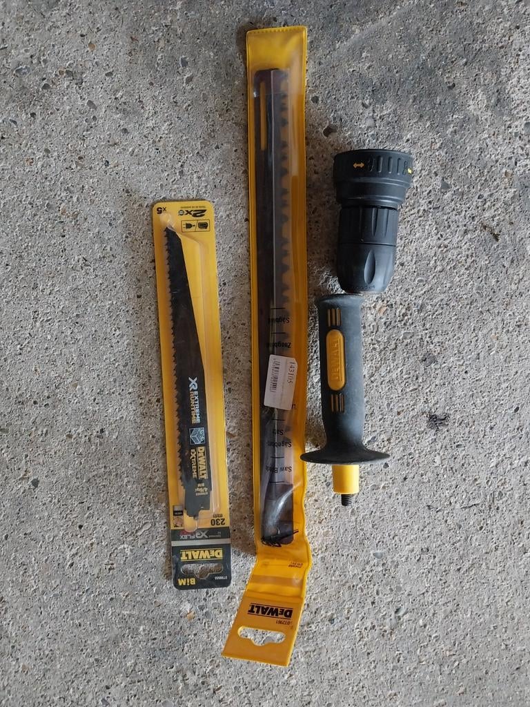 De Walt, gereedschap, Boor/schroefkop, handvat en zagen, 70 mm of meer, Nieuw, Ophalen of Verzenden, Dewalt