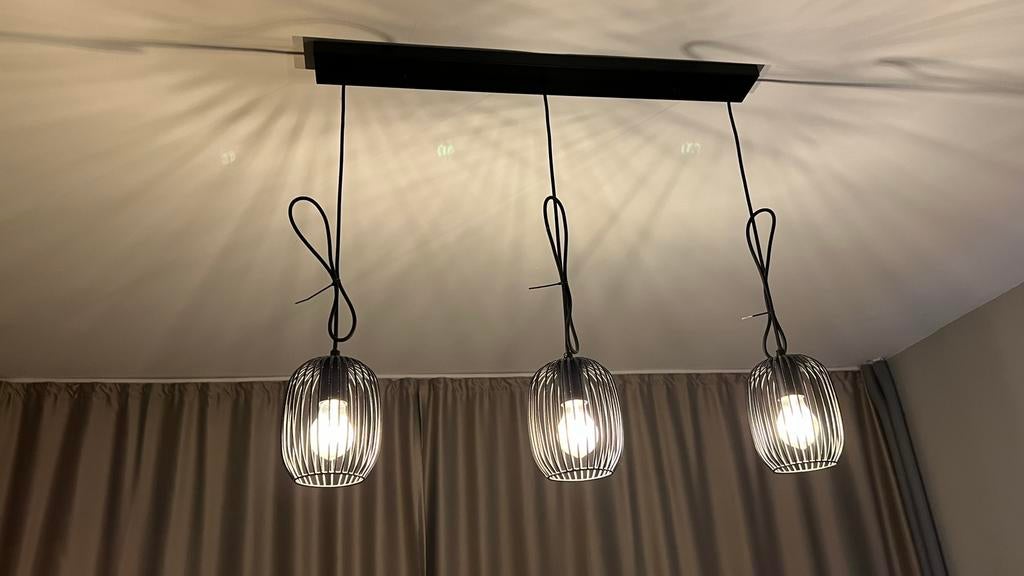Plafon hanglamp luxe, Ophalen, Luxe, Zo goed als nieuw, Metaal