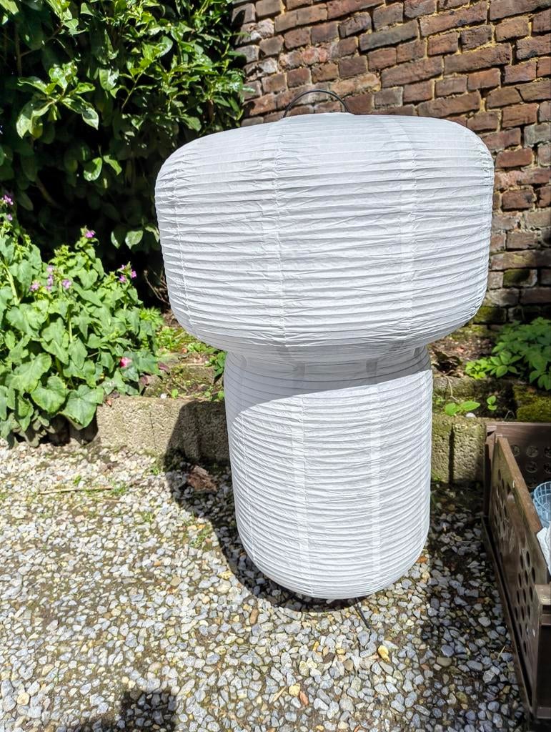 Papieren lamp, Ophalen