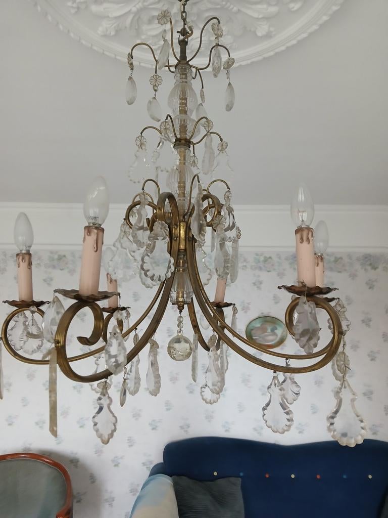 Antieke Lamp, Antiek en Kunst, Antiek | Lampen, Ophalen of Verzenden