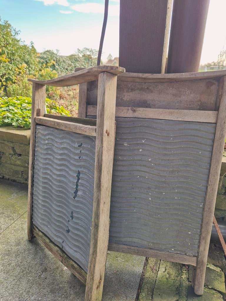Antiek Houten Washboard / Wasbord, Ophalen of Verzenden