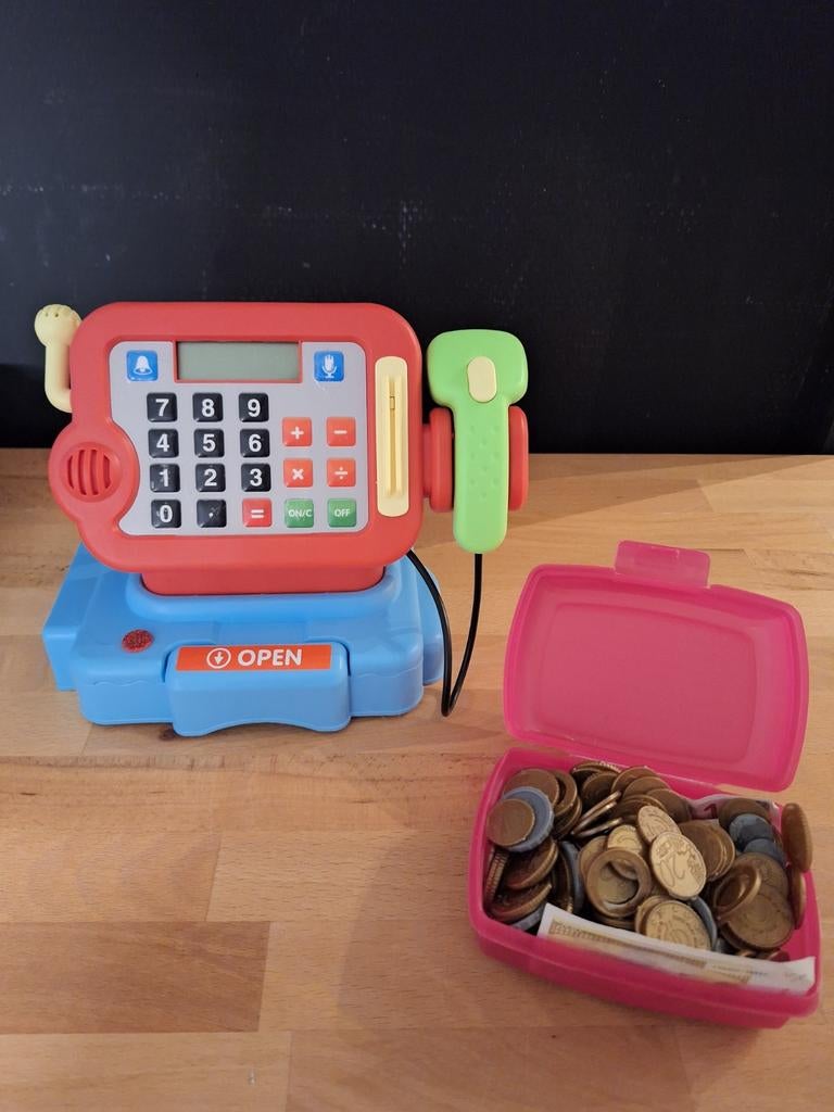 Kinderkassa met nep geld, Ophalen, Gebruikt, Jongen of Meisje