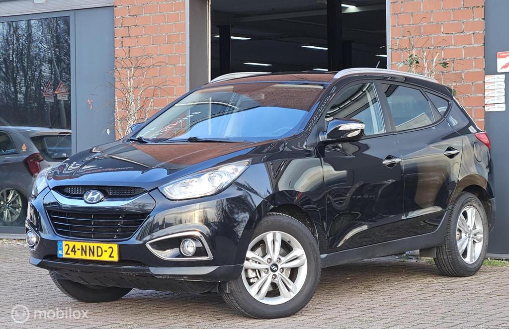 Hyundai ix35 2.0i Style Leer Airco Cruise controle Automaat, Parkeersensor, Gebruikt, 4 cilinders, 1600 kg