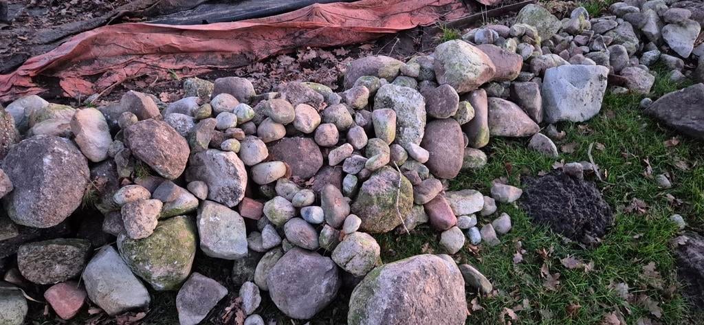 Veldkeien voor tuin of vijveraanleg, Tuin en Terras, Grind, Keien en Split, Ophalen