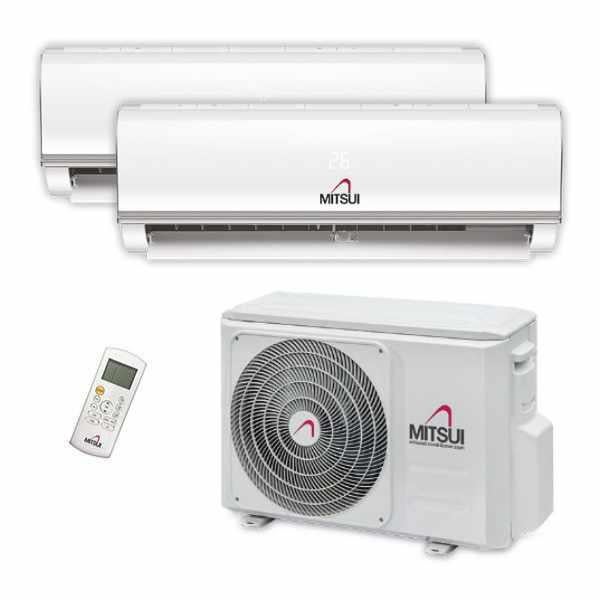 Mitsui Duo-Split 2x 3.5kW airco split unit A++++, Ophalen, Koelen en Ontvochtigen, Timer, 3 snelheden of meer