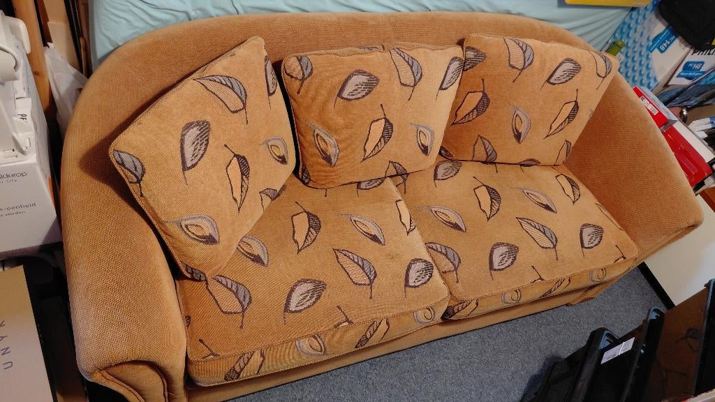 Bankstel 2 1/2 zits met fauteuil, Ophalen, 150 tot 200 cm, Driepersoons, 75 tot 100 cm