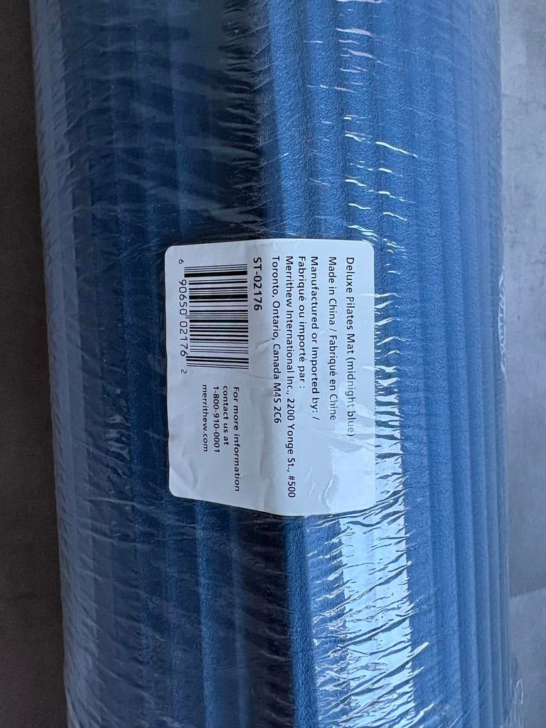 Nieuw Deluxe Pilates Mat - Donkerblauw, Ophalen of Verzenden, Nieuw, Yogamat