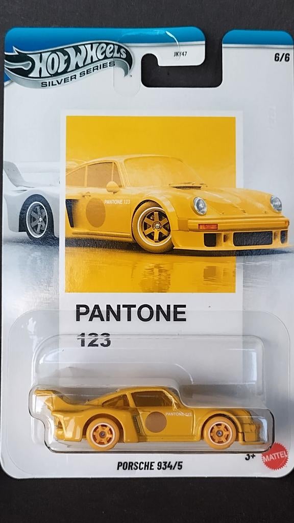Porsche 934/5 1:64 Hotwheels Pantone Silver Series Pol, 1186 MJ 1 NL, Auto, Verzenden, Nieuw