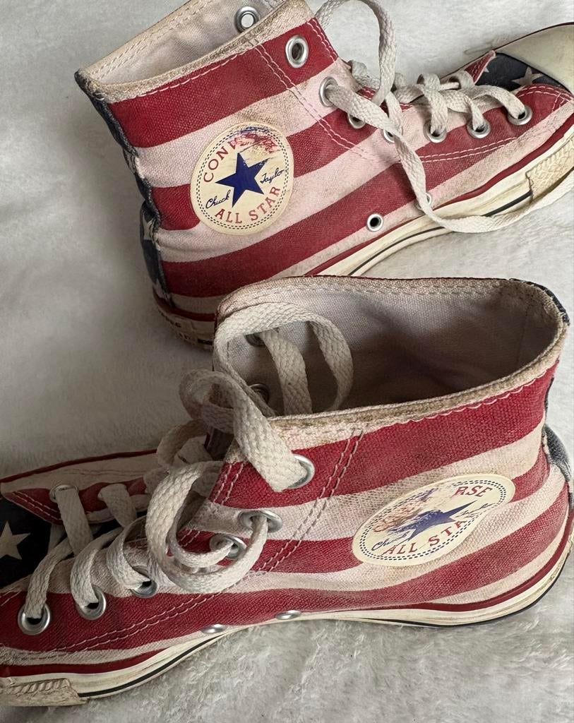 Vintage Converse Taylor All Star USA Vlag Sneakers - Maat 39, Kleding | Dames, Schoenen, Ophalen of Verzenden, Sneakers of Gympen