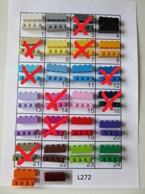 L272 LEGO BOUWSTENEN STEEN 1x4, lego ID:3010 DIVERSE KLEUREN, Kinderen en Baby's, Speelgoed | Duplo en Lego, Lego, Ophalen of Verzenden