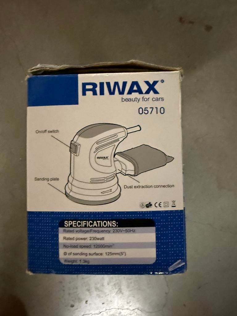 Riwax excentrische polijstmachine , schuurmachine, Auto diversen, Onderhoudsmiddelen, Ophalen of Verzenden