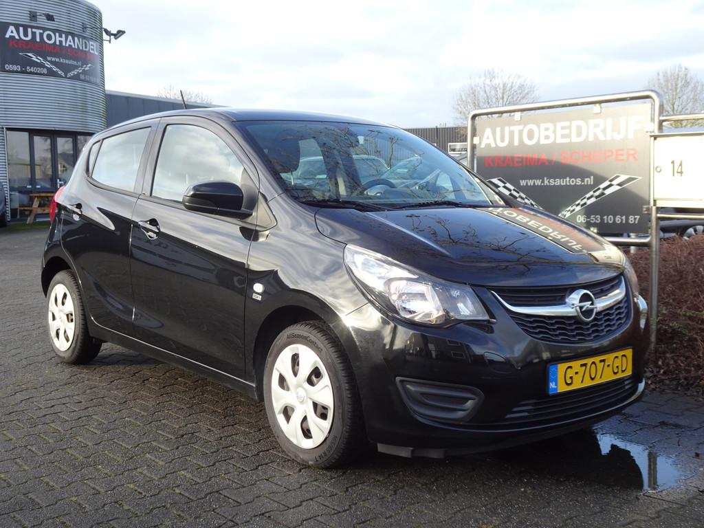 Opel KARL 1.0 ecoFLEX 120 Jaar Edition (bj 2019), Auto's, Opel, 839 kg, Gebruikt, Euro 6, Zwart