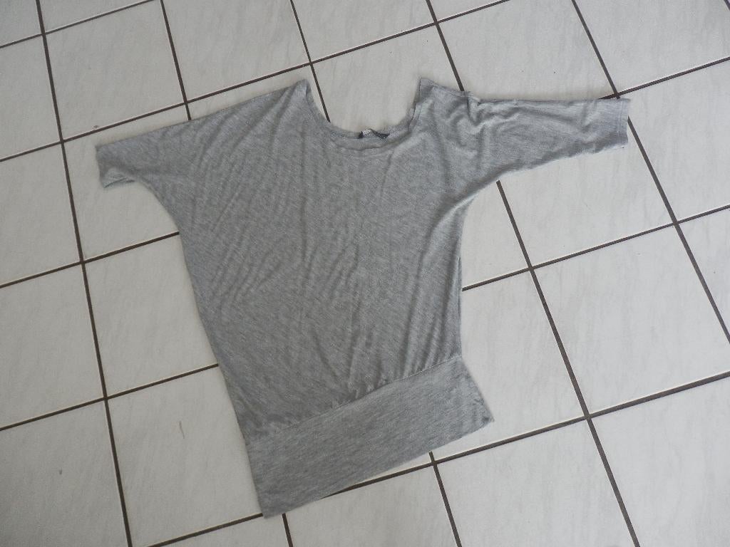 grijze offshoulder shirts maat S/M, Ophalen of Verzenden, Zo goed als nieuw, Lange mouw, Clockhouse