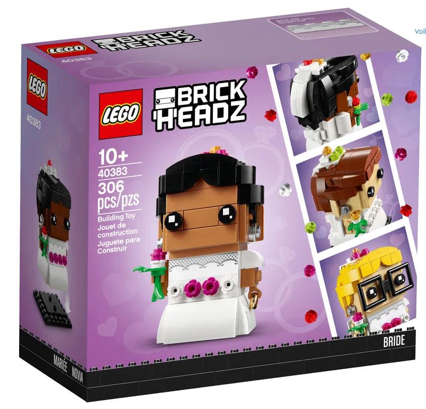 Lego BrickHeadz bruid en bruidegom (40383 en 40384), Ophalen of Verzenden, Nieuw, Complete set, Lego