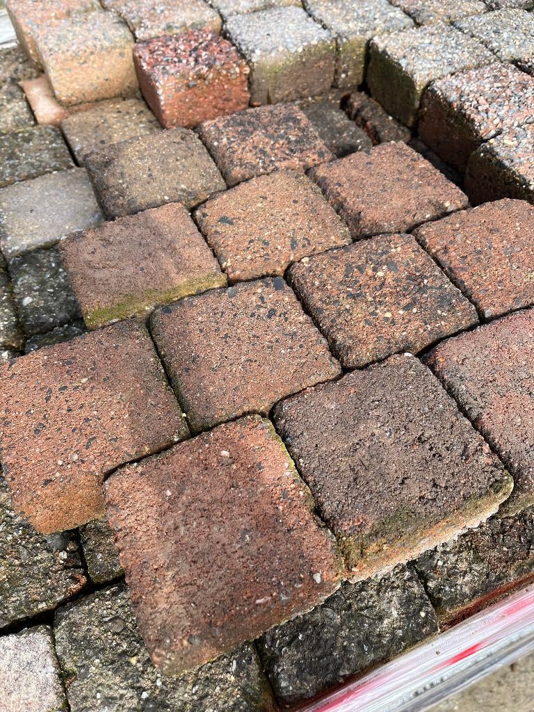 Nr. 0009 17 m2 koppelstones 10x10x6 gebruikt, Tuin en Terras, Ophalen, Gebruikt, Overige materialen