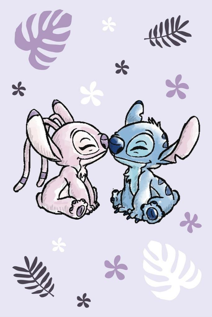 Stitch en Angel Fleece Deken - Purple - Disney Fleecedeken, Kinderen en Baby's, Kindermode-accessoires, Ophalen of Verzenden, Nieuw