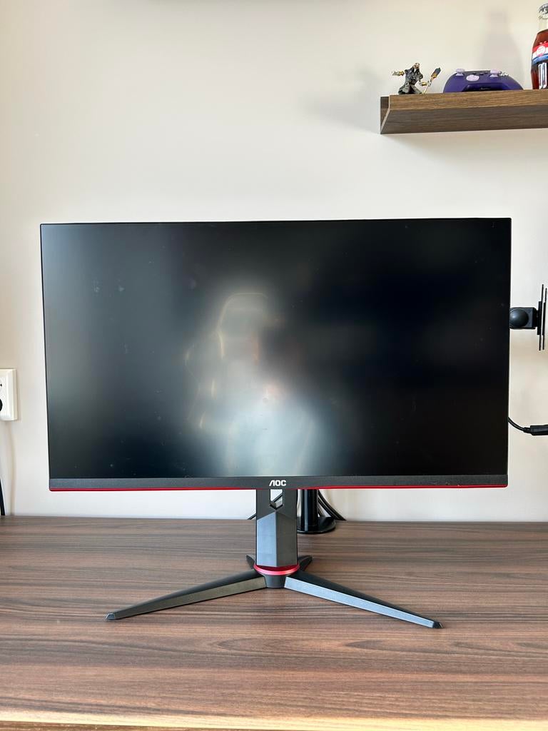 AOC U28G2XU/BK 28 inch Gaming Monitor 4K 144Hz, IPS, 101 t/m 150 Hz, In hoogte verstelbaar, 1 tot 2 ms