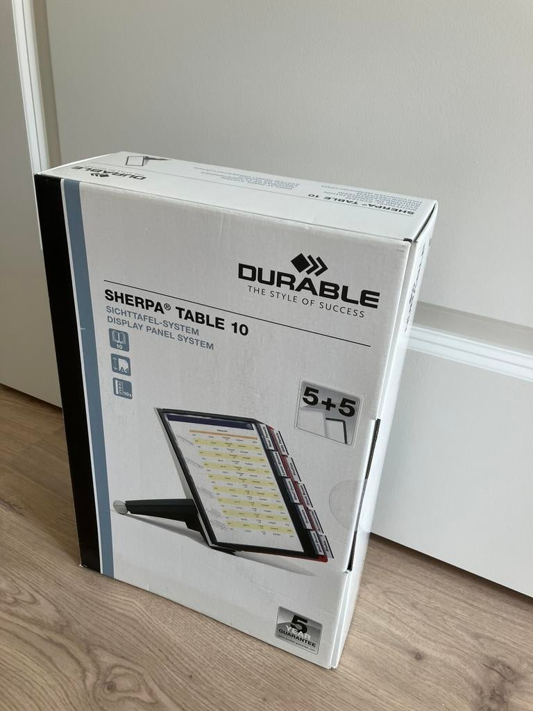 Nieuw! Durable table 10 (bureau) standaard met zichtpanelen, Diversen, Ophalen of Verzenden, Nieuw