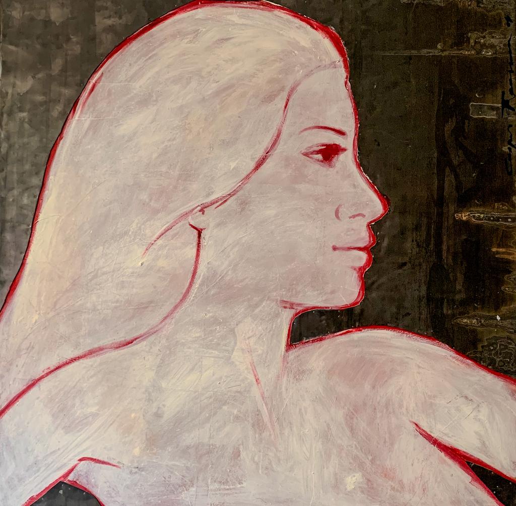 Casper Faassen, ‘Devine’ (origineel) verf en lood op box., Ophalen