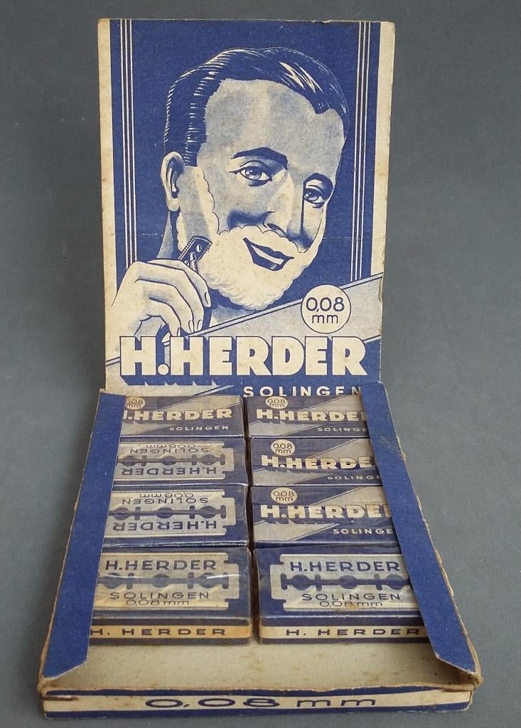 Omstreeks 1930 -1940 Tafeldisplay Toonbank Reclame Scheermes, Gebruikt, Ophalen of Verzenden, Nvt., Nvt.