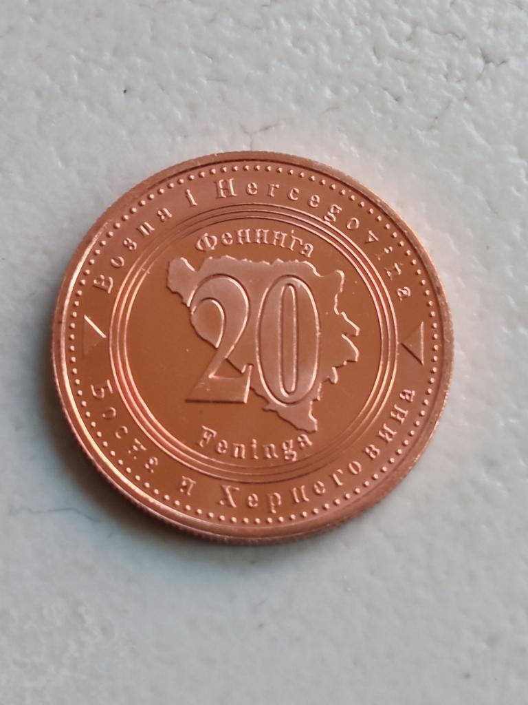 Bosnie en Herzegovina 20 feninga 2000., Ophalen of Verzenden, Overige landen, Losse munt
