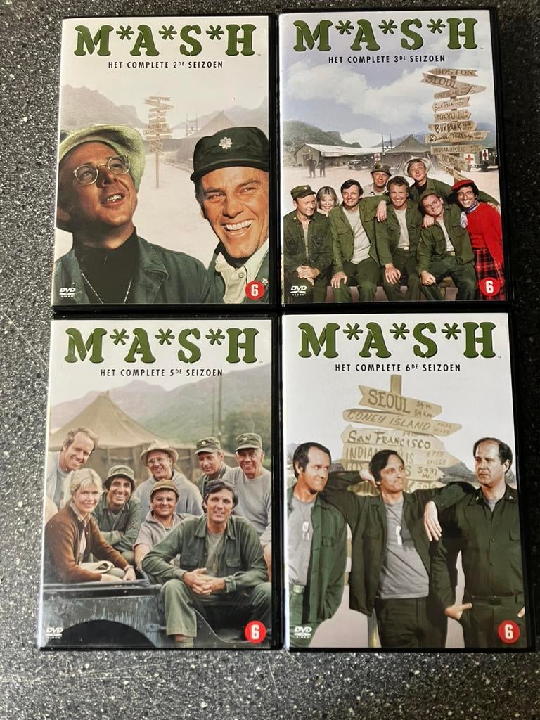 MASH  - Seizoen 2+3+5+6, Vanaf 6 jaar, Ophalen of Verzenden, Zo goed als nieuw, Komedie