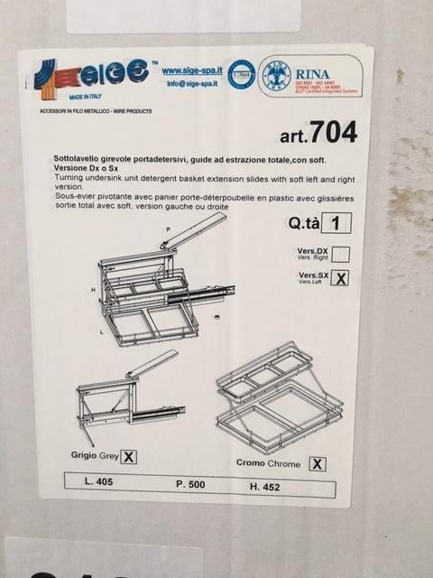 ORGANIZER KEUKENKAST ONDER 2 st LINKS en RECHTS, Huis en Inrichting, Keuken | Keukenelementen, Ophalen, Overige kleuren, Nieuw