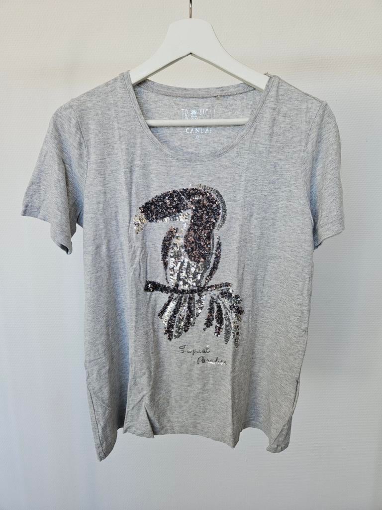 Canda C&A t-shirt, Ophalen of Verzenden, Korte mouw, Maat 36 (S), Grijs