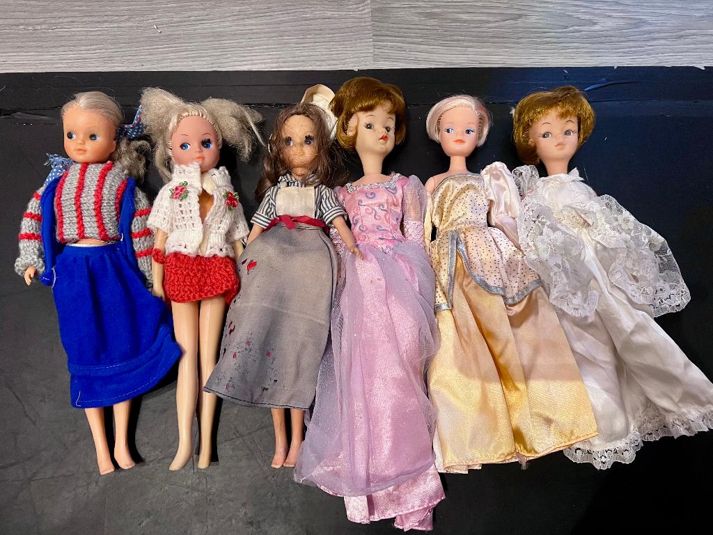Vintage Camay Sindy Fleur Barbies 60s barbiepoppen poppen, Ophalen of Verzenden, Gebruikt, Fashion Doll