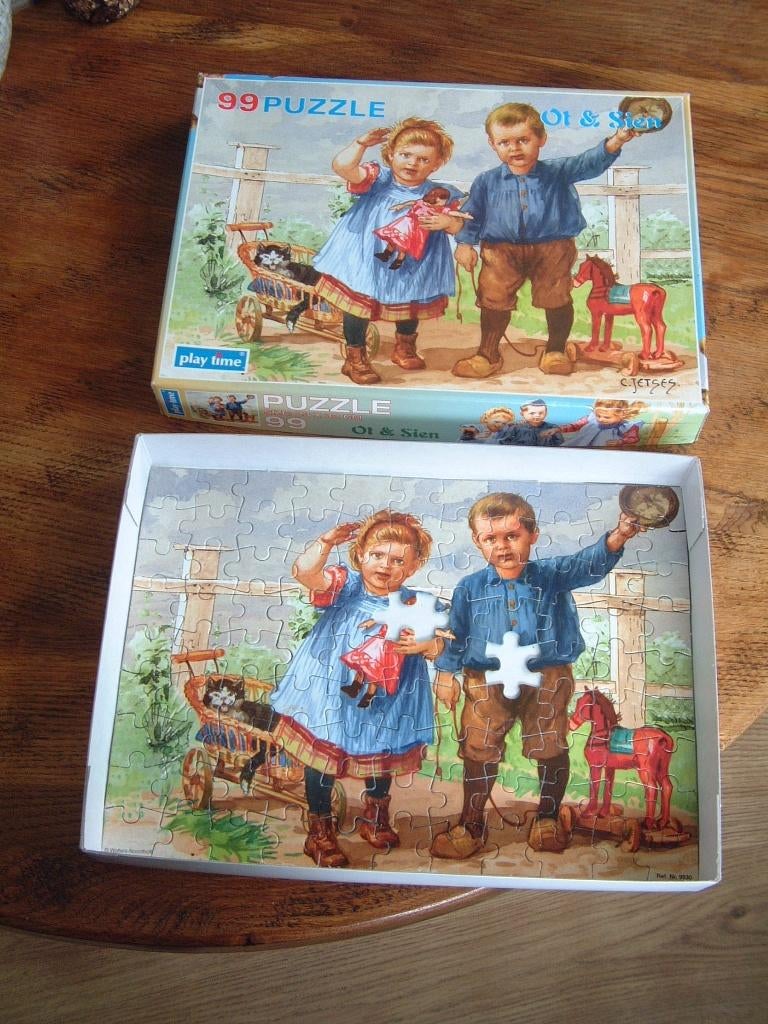 Puzzel Ot en Sien 99 st niet compleet van Jetses, Ophalen of Verzenden, Meer dan 50 stukjes, Gebruikt, 6 jaar of ouder