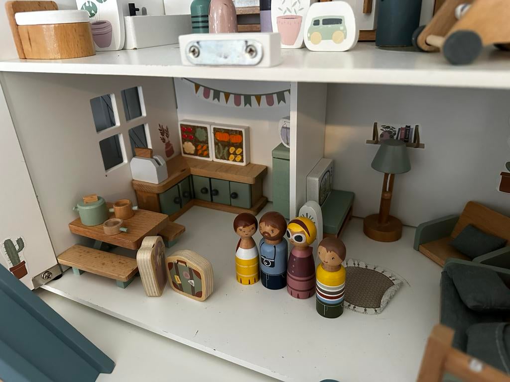 Little Dutch Poppenhuis met Uitbreidingen en Camper, Ophalen, Gebruikt, Poppenhuis