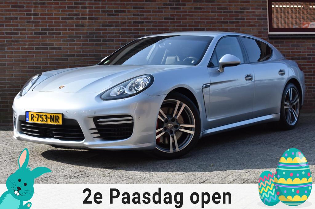 Porsche Panamera 4.8 Turbo '13 Sport Chrono Leder Navi Clima, Euro 5, Gebruikt, Navigatiesysteem, 4 stoelen