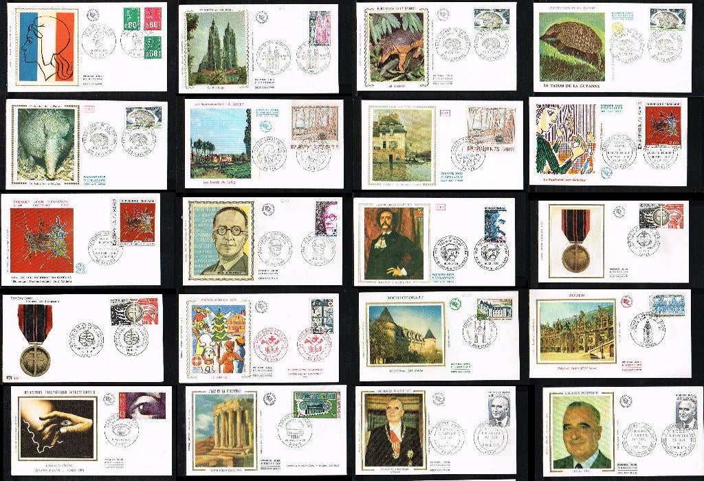 Uitzoeken FDC's Frankrijk deel 2, Postzegels en Munten, Postzegels | Eerstedagenveloppen, Ophalen of Verzenden, Onbeschreven, Europa