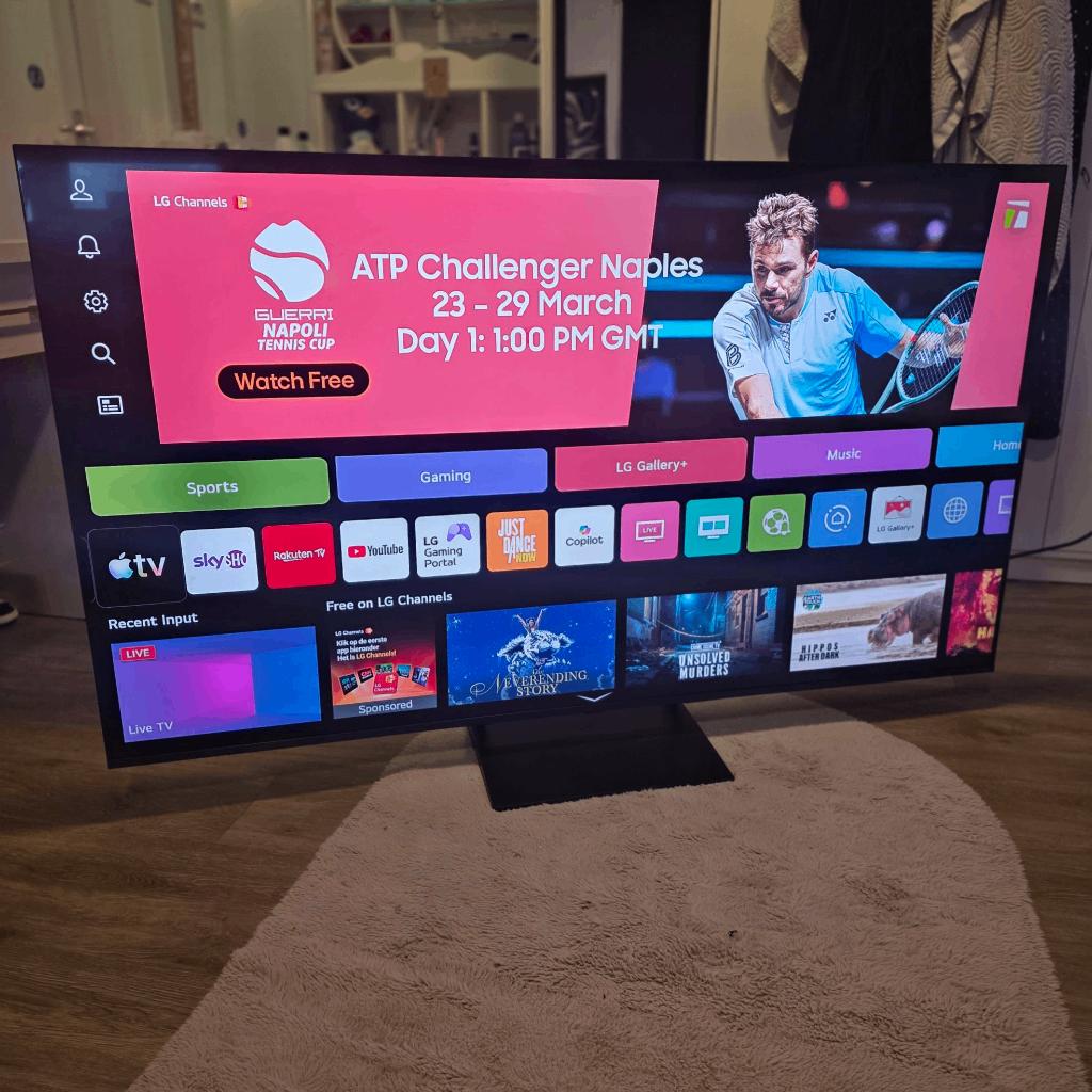 65 Inch MINI LED TV LG 2025 Year 4K QNED Smart Tv 120HZ, QLED, 120 Hz, Ophalen of Verzenden, Zo goed als nieuw