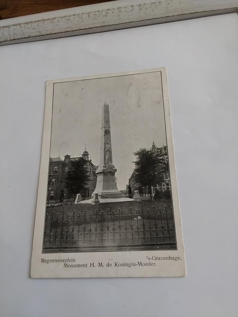 'S GRAVENHAGE. REGENTESSEPLEIN. MONUMENT, Ophalen of Verzenden, Voor 1920, Zuid-Holland