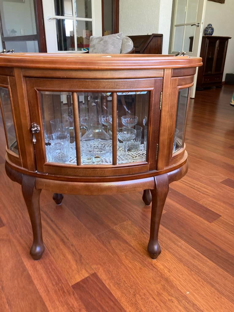 Vintage houten drankenkastje, Ophalen, Gebruikt