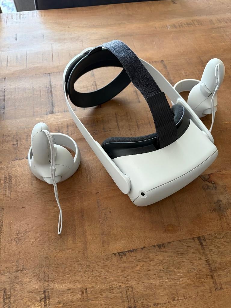Oculus Quest 2 128GB + Elite Strap, Spelcomputers en Games, Virtual Reality, Ophalen, Gebruikt, VR-bril, Overige platformen