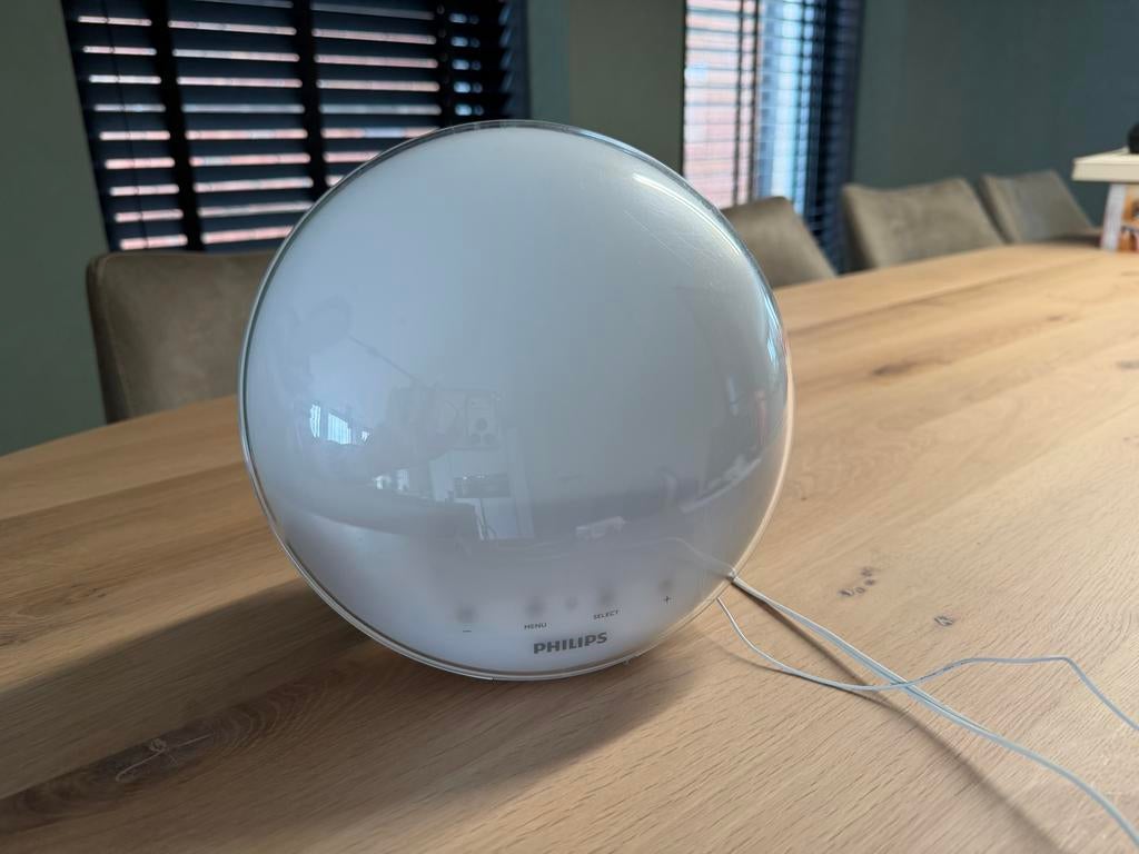 Philips Wake-up Light HF3520 - Zonsopgang Wekker, Witgoed en Apparatuur, Wekkers, Ophalen of Verzenden, Gebruikt, Digitaal