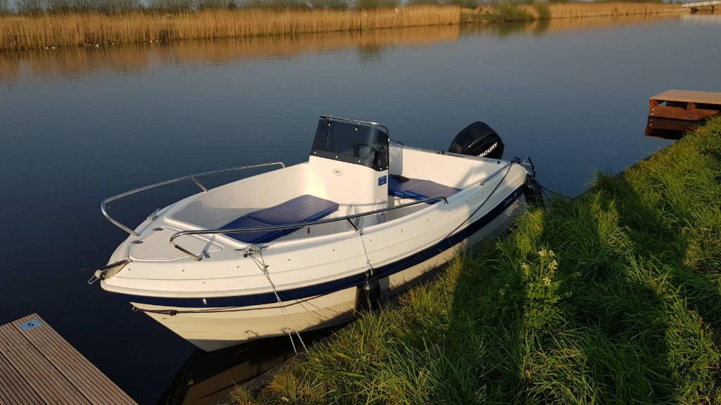 Complete set I Delphin 14 I Mercury 30PK 4 takt I Trailer, Watersport en Boten, Motorboten en Motorjachten, Ophalen, 10 tot 30 pk