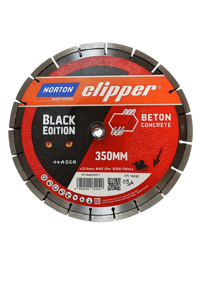 Norton Clipper Beton Zaagblad 350mm - Black Edition, Cirkelzaag, 70 mm of meer, Nieuw, Ophalen of Verzenden