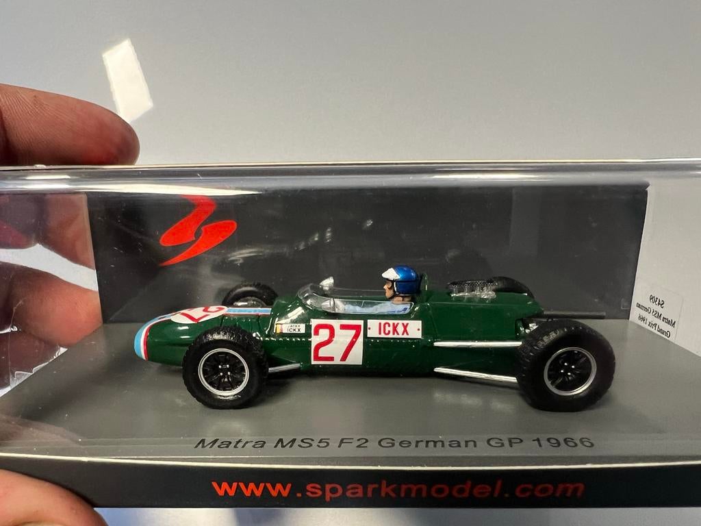 Spark Matra MS5 F2 German GP 1966 Jacky Ickx modelauto, Ophalen of Verzenden, Nieuw, Formule 1