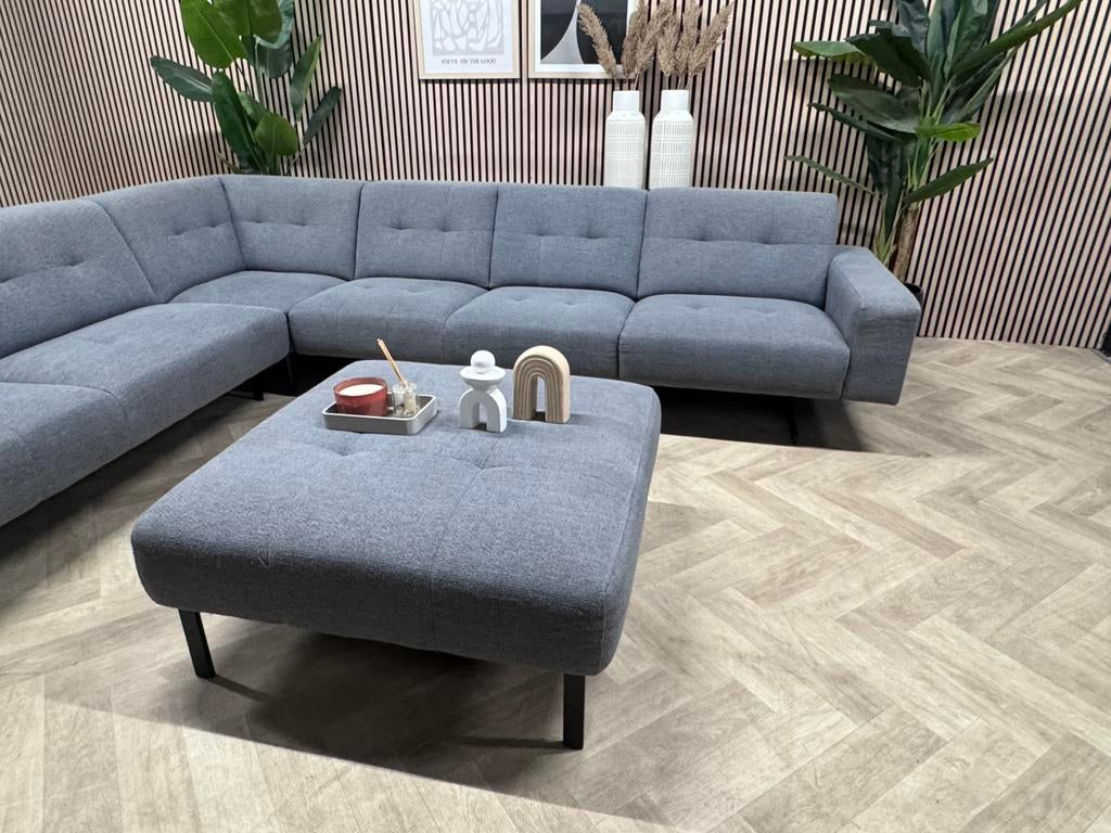 ZGAN Montel Traffic  Hoekbank - Grijs - 327 x 290, -, -, Hoekbank, 300 cm of meer