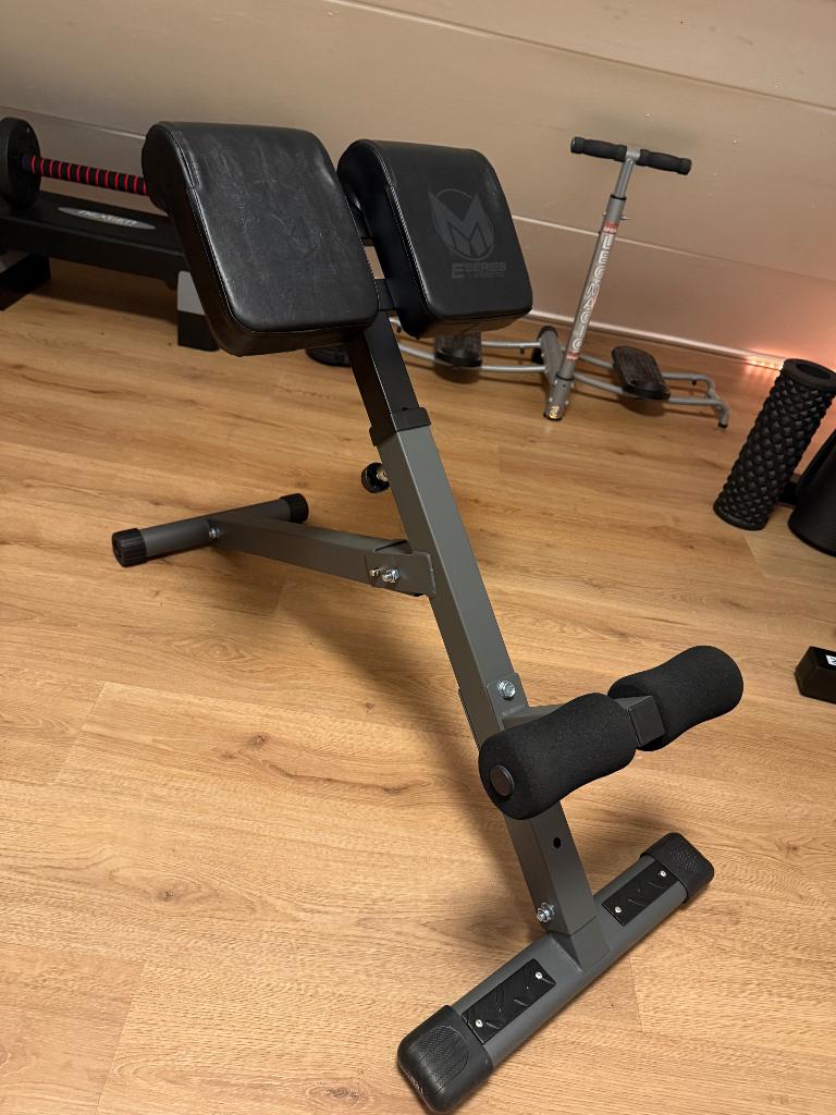 Hyperextensie Bank (inklapbaar) - nieuwstaat!, Sport en Fitness, Fitnessapparatuur, Nieuw, Krachtstation, Benen, Buik, Rug, Metaal