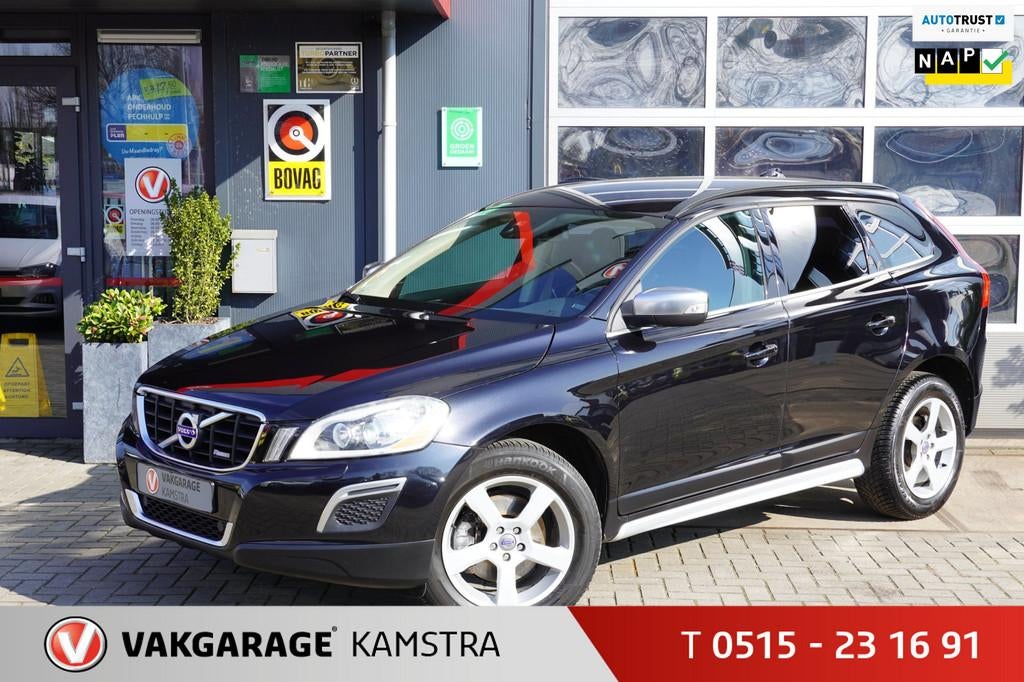Volvo XC60 2.0 T5XC 241PK R-Design NAP Leder/Navi/Cruise/PDC, Auto's, Euro 5, 4 cilinders, 1598 kg, Zwart