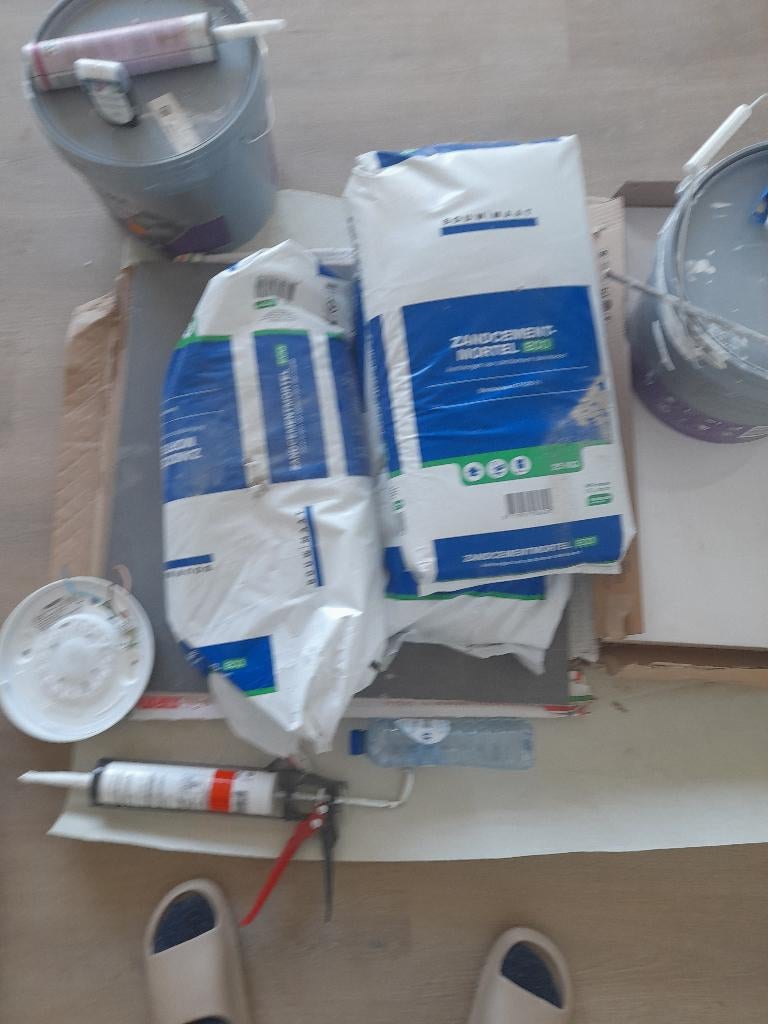 Zandcement mortel, Ophalen, Nieuw