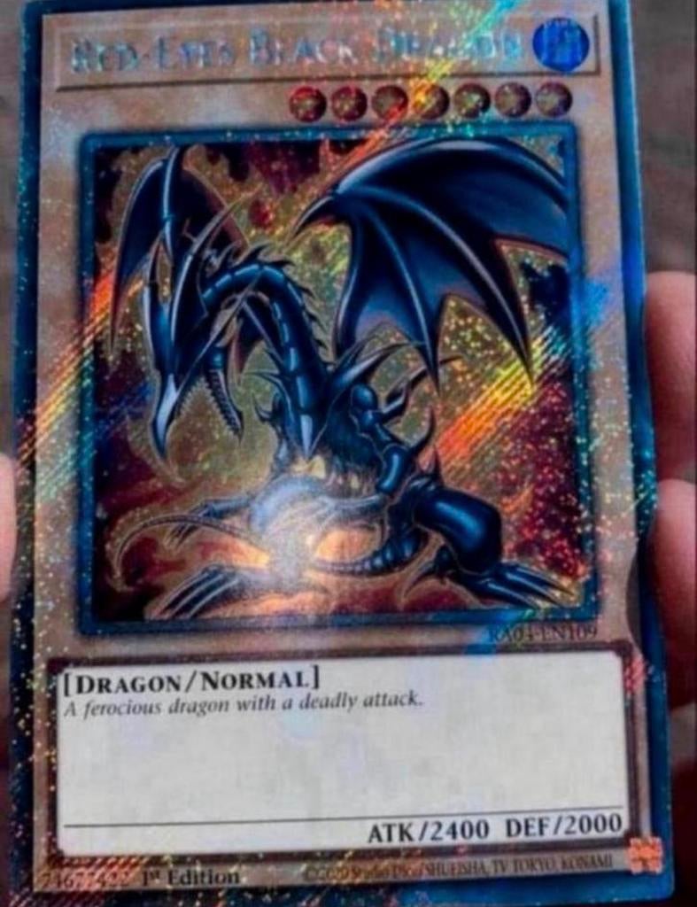 Yu-Gi-Oh! Red Eyes Black Dragon RA04 1st Ed Mint !, Hobby en Vrije tijd, Verzamelkaartspellen | Yu-gi-Oh!, Ophalen of Verzenden
